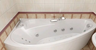 Установка угловой ванны в Петергофе - профессиональный монтаж от СантехДомПтф от 3100 рублей