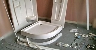 Установка душевой кабины Петергоф, цена от 2986 руб.